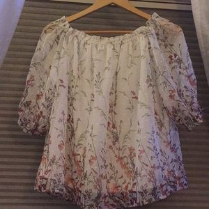 Alice Blue off shoulders blouse